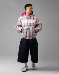 Loiter Racer Work Jacket Pink Plaid