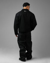 Loiter Hybrid Denim Jacket Black