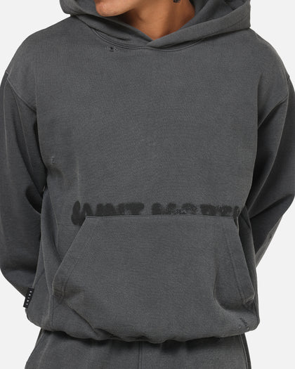 Saint Morta Apocalypse Boxy Hoodie Washed Charcoal