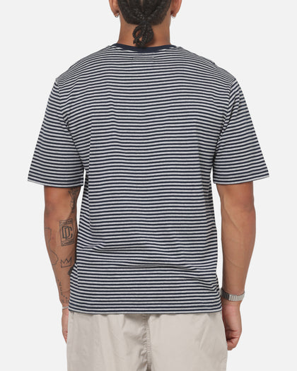 S Double Pocket Stripe T-Shirt Navy Stripe