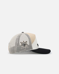Pro Standard Vegas Golden Knights Chevron Pinch Trucker Hat Snapback Gold