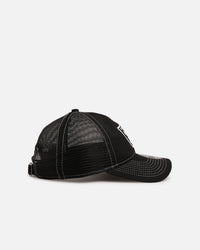 New Era Las Vegas Raiders 'Contrast Chrome' 9TWENTY Casual Trucker Strapback Black