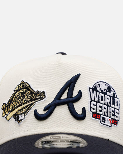 New Era Atlanta Braves 'World Series Logo' 9FORTY A-Frame Snapback Chrome