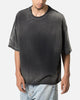 MNML Sun Burned Distressed Pocket T-Shirt Vintage Black