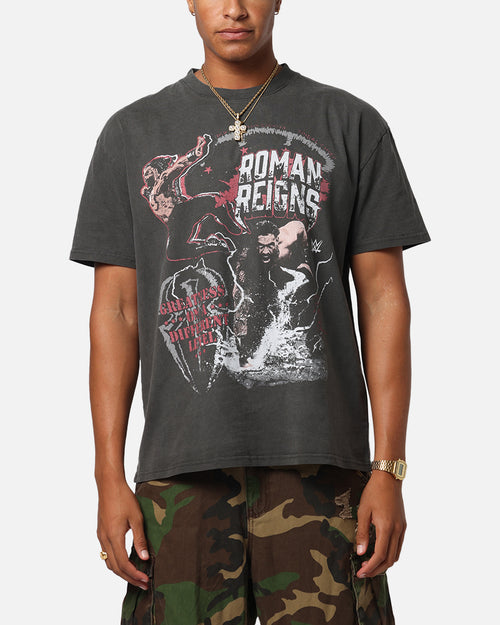 Culture Kings X WWE Roman Reigns Wrestlemania XLI Heavy T-Shirt Black Wash