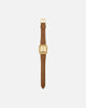 Casio AQ230EGL-9A Watch Black/Gold/Tan