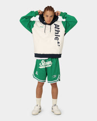 Starter Athletic Panel Hoodie Navy/Green