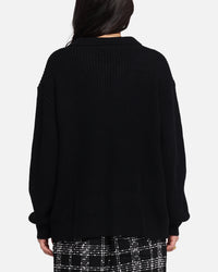 XXIII 3/4 Zip College Jumper Black