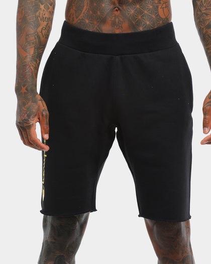 CHAMPION REV WEAVE CUT OFF SCRIPT SHORT BLACK/GOLD