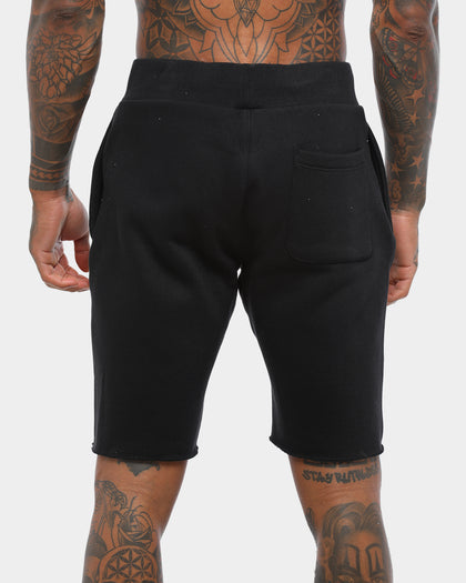 CHAMPION REV WEAVE CUT OFF SCRIPT SHORT BLACK/GOLD
