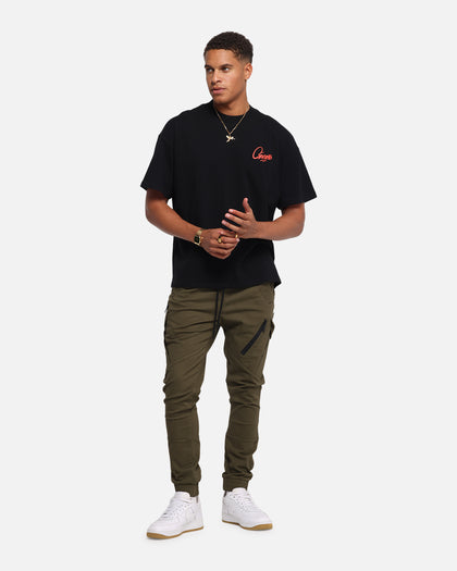 Carre Evolution Cargo Joggers Olive Green