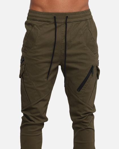 Carre Evolution Cargo Joggers Olive Green