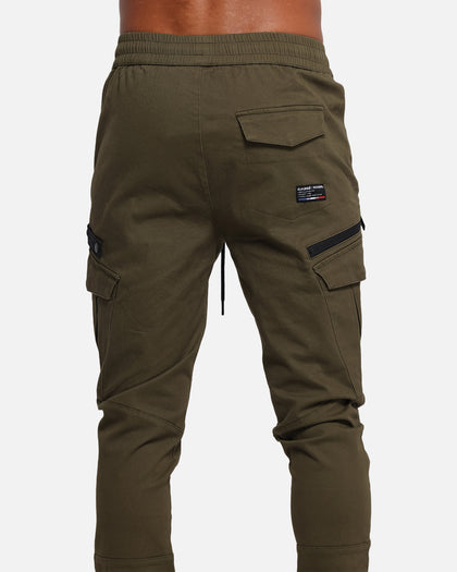 Carre Evolution Cargo Joggers Olive Green