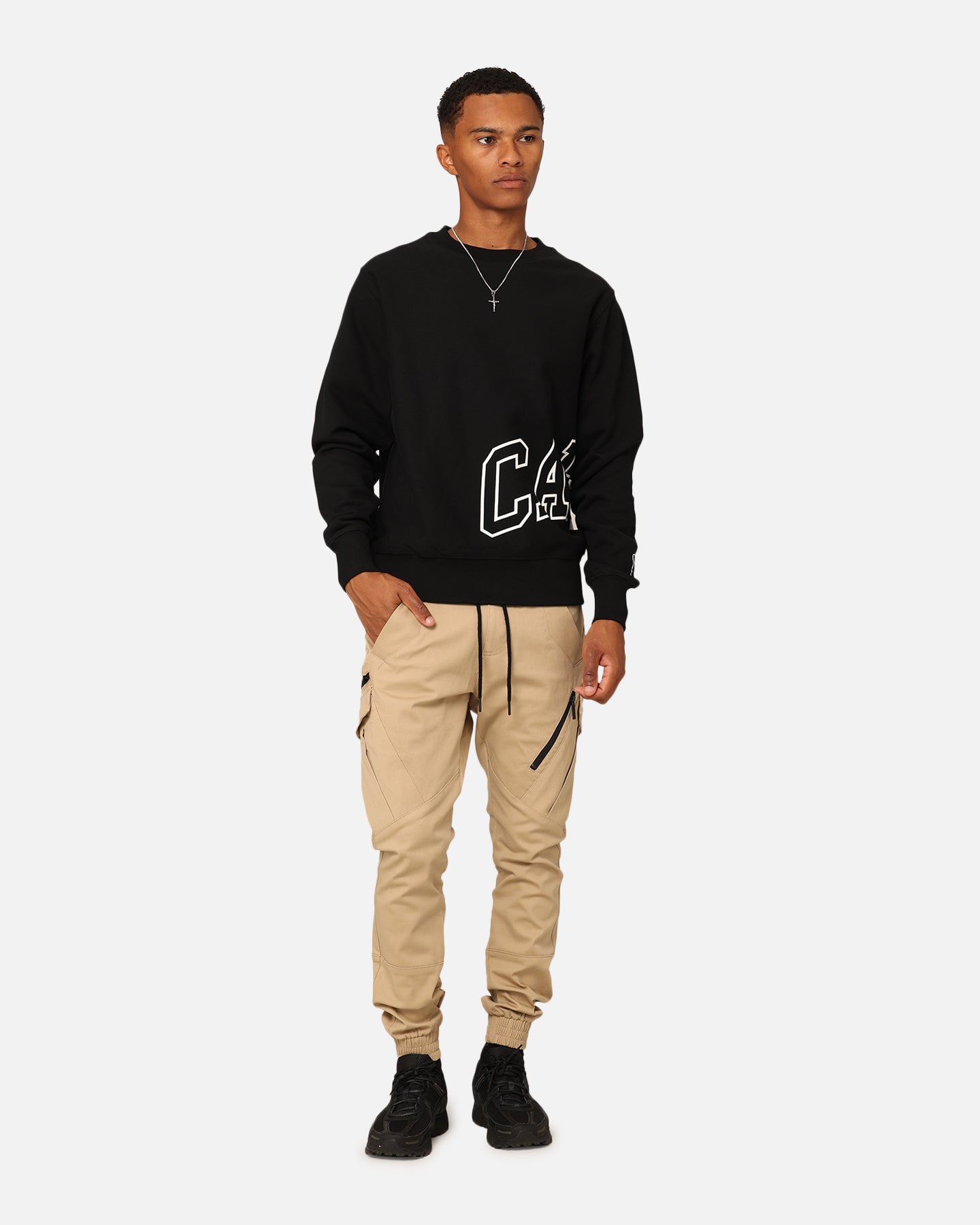 Carré Evolution Cargo Joggers Stone/Black | Culture Kings