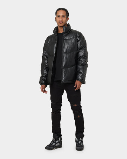 Carré Rugueux Distressed Skinny Jeans Black