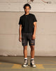 Saint Morta Destroyer Distressed Shorts Vintage Black