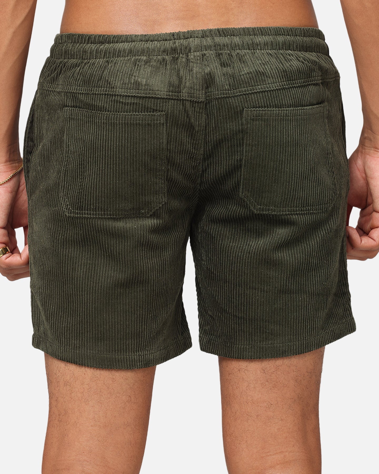 XXIII Riven Corduroy Shorts Dark Green | Culture Kings