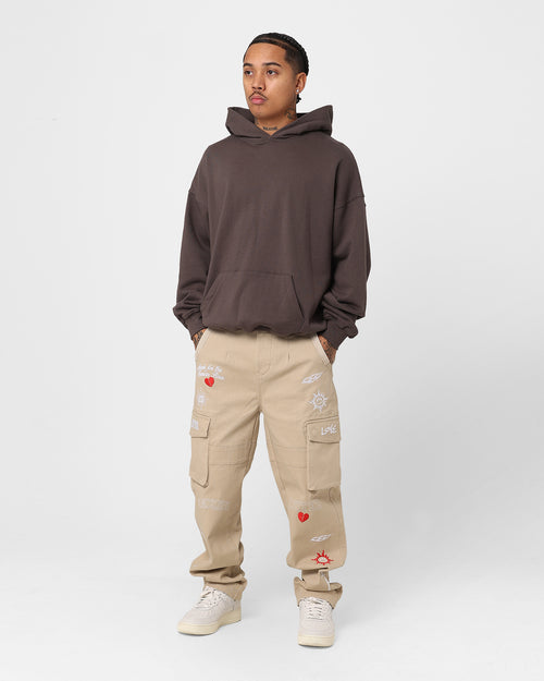 Loiter Sketch Cargo Pants Off White