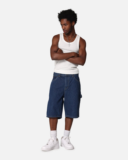 Dickies Relaxed Fit Carpenter Shorts Stone Washed Indigo