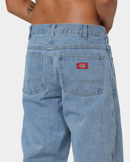 Dickies Relaxed Straight Fit Jeans Light Indigo