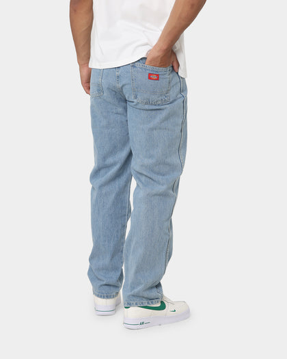 Dickies Relaxed Straight Fit Jeans Light Indigo