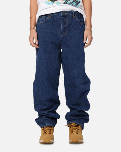 Dickies Relaxed Straight Denim Jeans Stone Washed Indigo