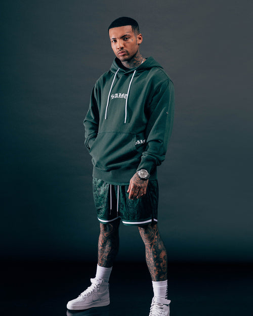 Saint Morta Paisley Olympus Ball Shorts Green/White