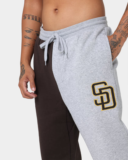 Majestic Athletic San Diego Padres All Team Champs Track Pants Yellow/Grey Marle