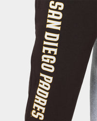 Majestic Athletic San Diego Padres All Team Champs Track Pants Yellow/Grey Marle