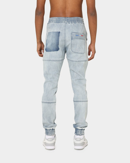Carré Distressed Premiere Joggers Light Blue