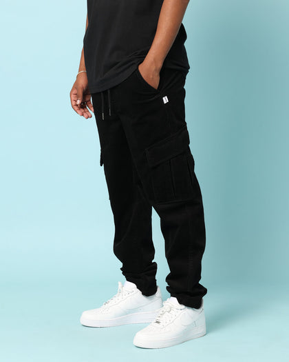 Carré Bande Corduroy Cargo Pants Black Culture Kings