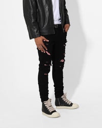 Saint Morta Checks Summum Jeans Black/White