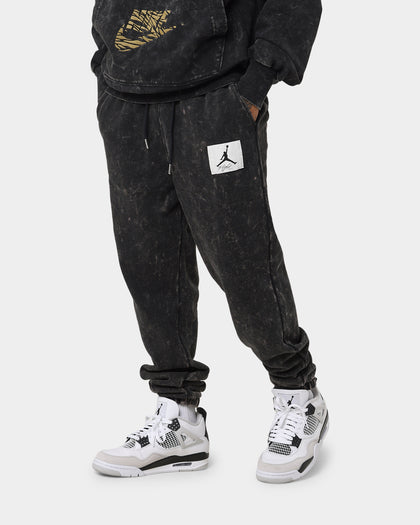 Jordan Essential Statement Washed Fleece Pants Black