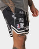 Goat Crew Patchwork Shorts Black/White