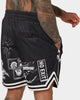 Goat Crew Patchwork Shorts Black/White