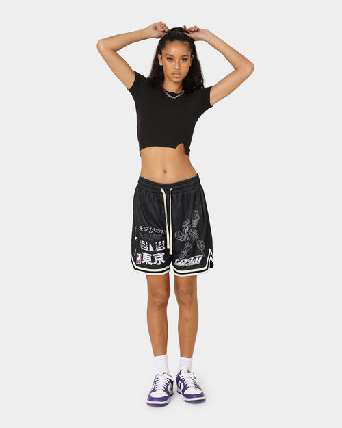 Goat Crew Patchwork Shorts Black/White