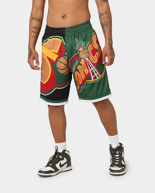 Mitchell & Ness Seattle Supersonics Big Face Shorts 5.0 Black