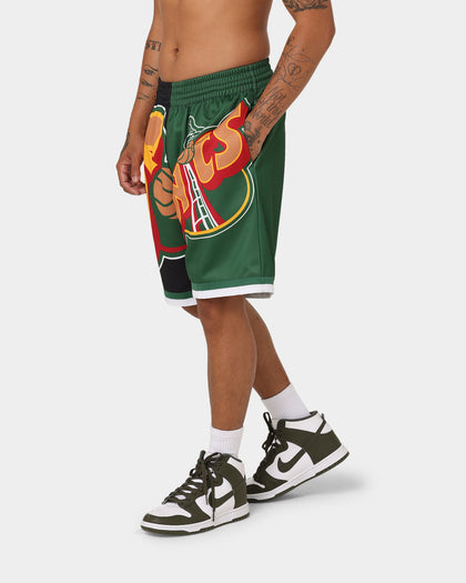 Mitchell & Ness Seattle Supersonics Big Face Shorts 5.0 Black