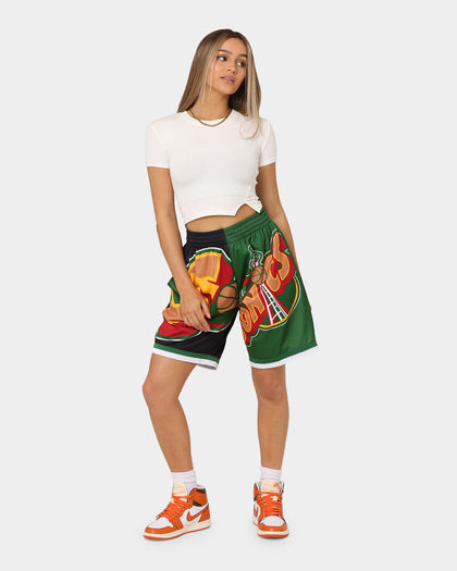 Mitchell & Ness Seattle Supersonics Big Face Shorts 5.0 Black