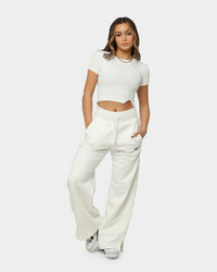 Nike Women's Sportswear Phoenix Fleece High Waisted Wide Leg Sweat Pants Black/Sail