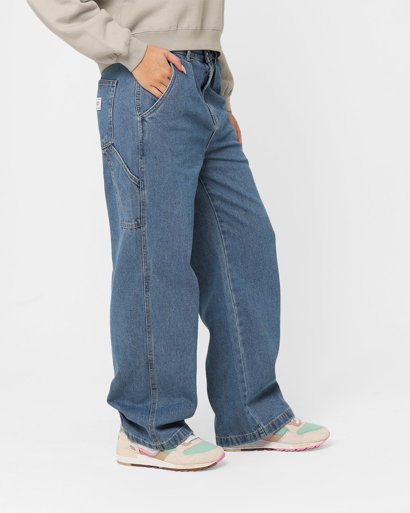 Stussy Women's Nevada Denim Pants Indigo Denim | Culture Kings