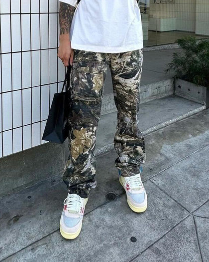 MNML V266 Camo Baggy Denim Jeans Camo