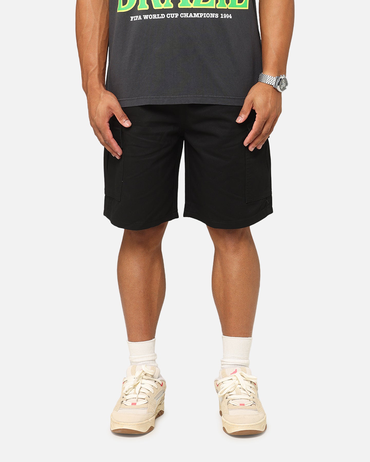 X-Large 91 Cargo Shorts Black | Culture Kings