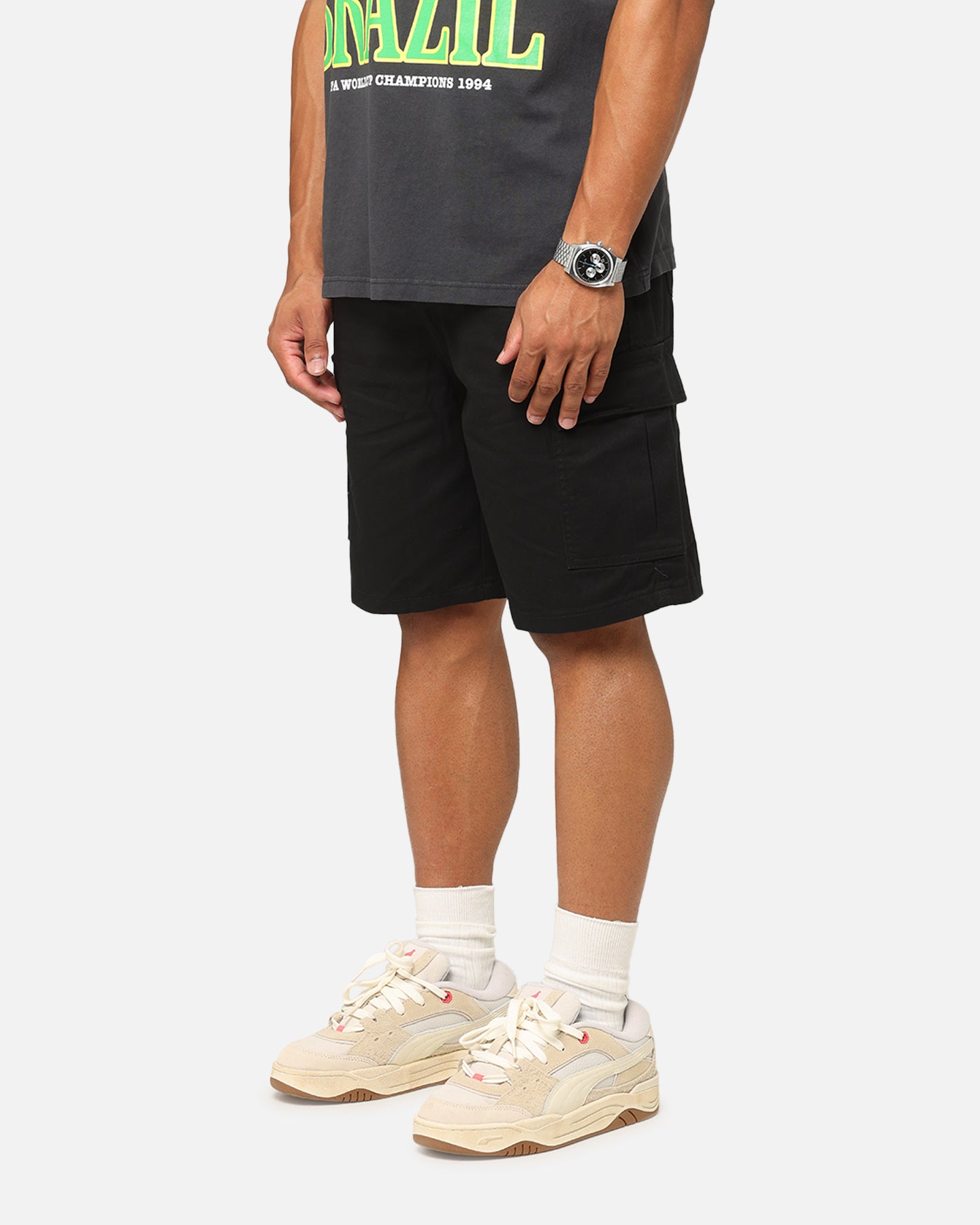 X-Large 91 Cargo Shorts Black | Culture Kings