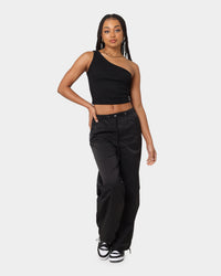 MNML Women's Parachute Pants Black