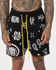 MNML Paisley Knit Shorts Black