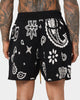 MNML Paisley Knit Shorts Black