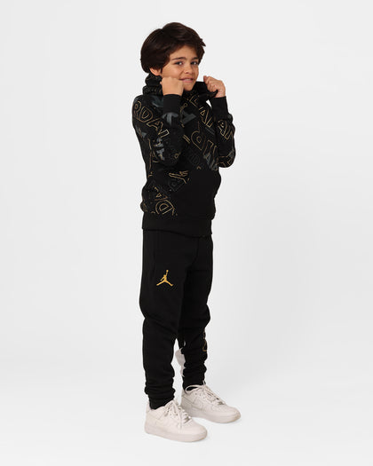Jordan Kids' Holiday Shine Fleece Track Pants Black