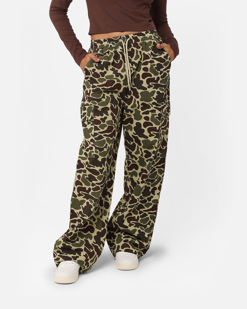 Stussy Women's Drew Cargo Beach Pants Camo Culture Kings