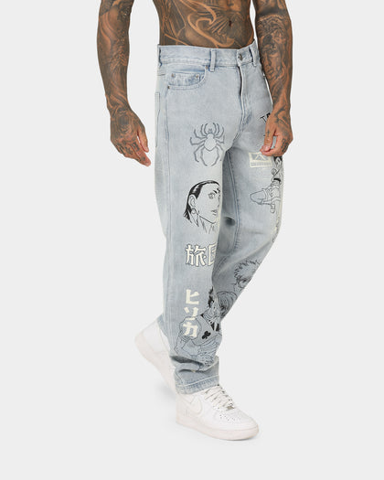Goat Crew Hunter X Hunter Jeans Vintage Blue